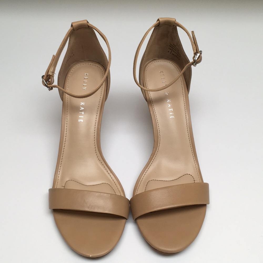 Natural Ankle Strap Heels